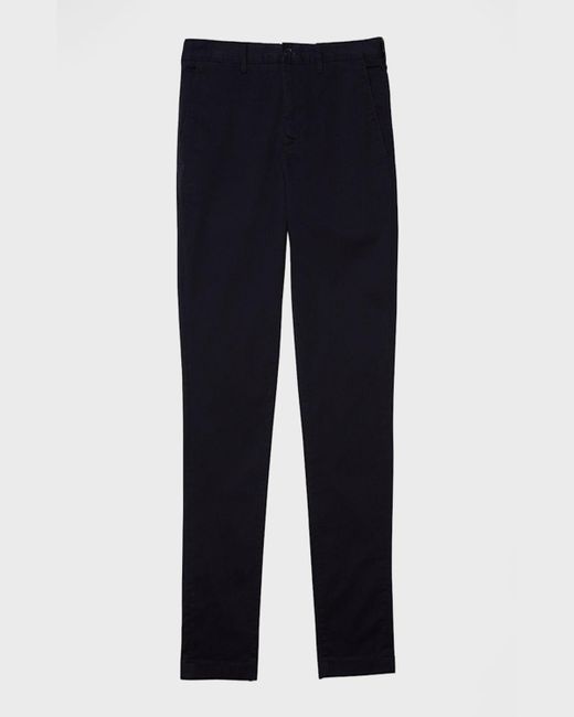 Lacoste Blue Classic Slim Fit Cotton-Stretch Pants for men