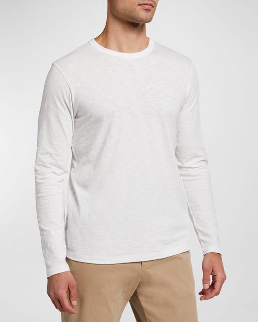 Theory White Cosmos Essential Long-Sleeve T-Shirt for men