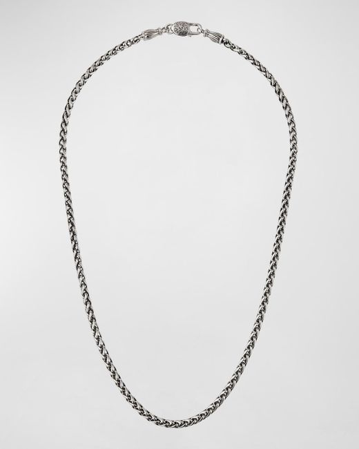 Konstantino Metallic Wheat Chain Necklace, 20"l for men