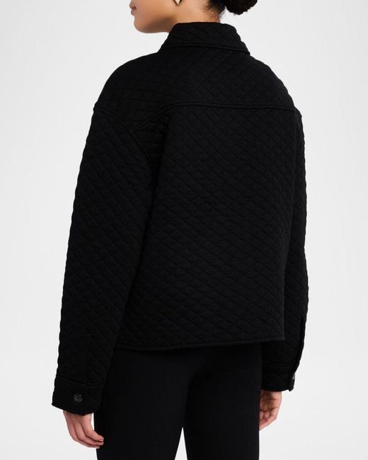 Vince Black Quilted Boxy Jacket