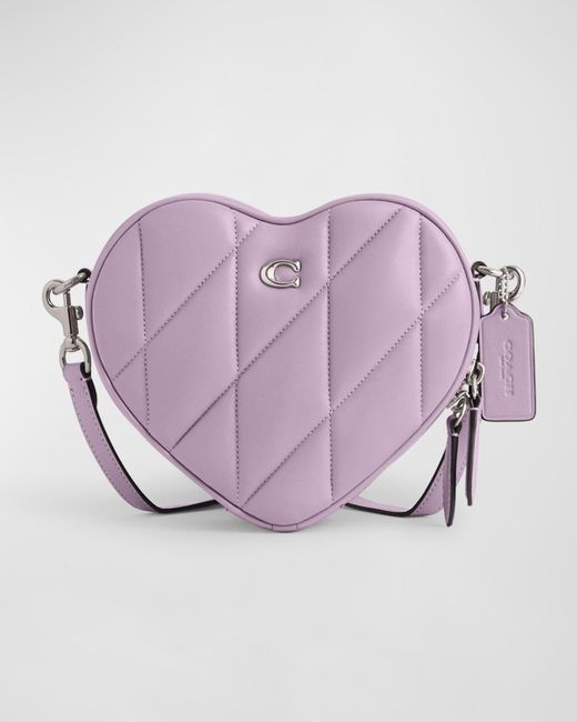 COACH Purple Heart Quilted Leather Crossbody Bag