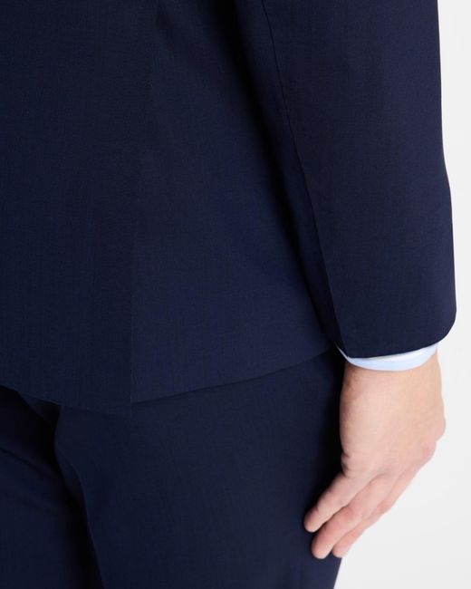 Kiton Blue Apos;S Solid Wool Blazer for men