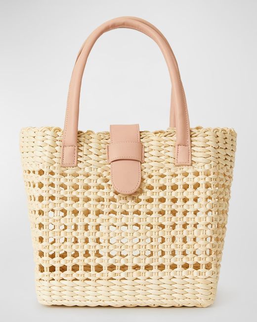 btb los angeles straw tote
