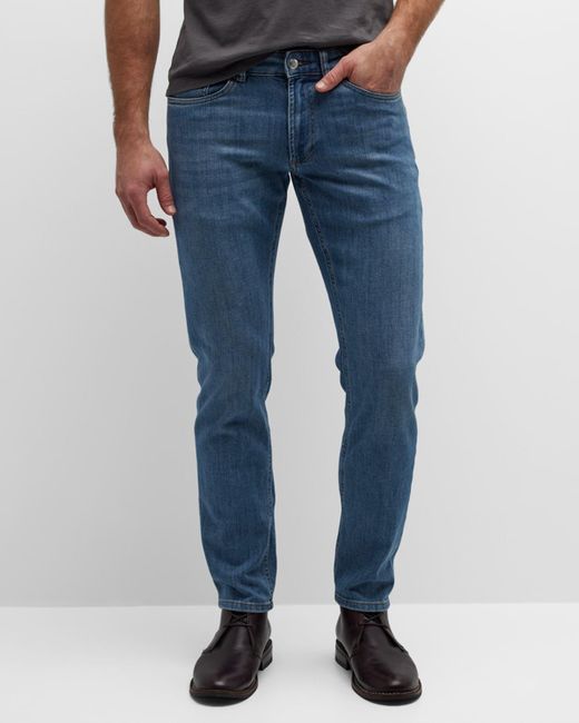 Peter Millar Blue Stretch Denim 5-Pocket Jeans for men