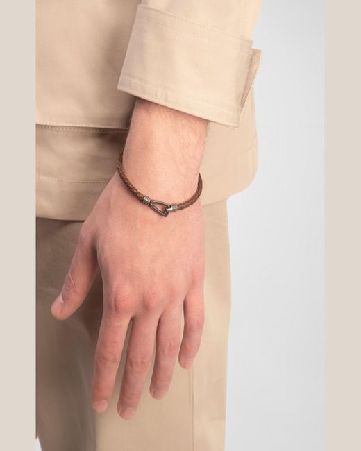 MARCO DAL MASO Metallic Lash Woven Bracelet for men