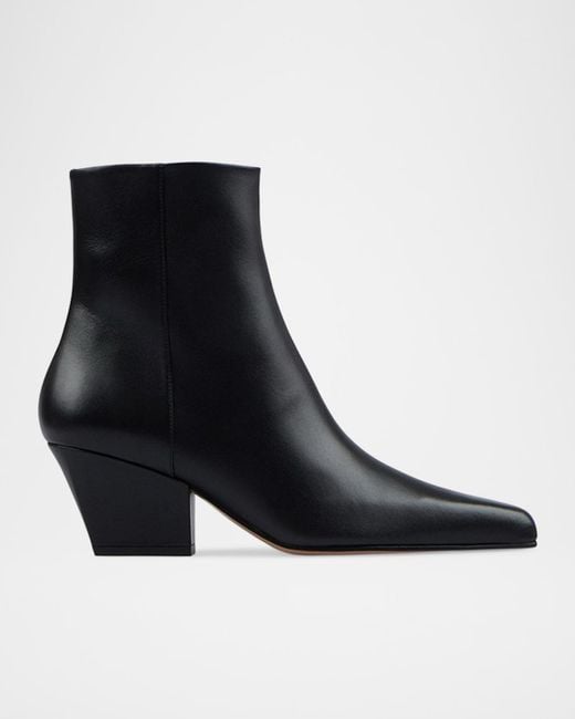 Paris Texas Black Jane Leather Ankle Boots