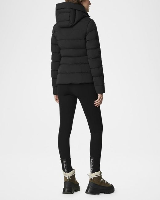 Canada Goose Black Clair Hooded Down Puffer Jacket