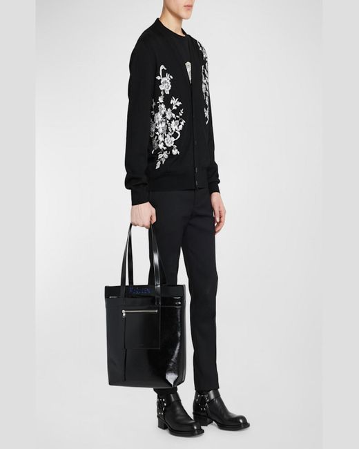 Alexander McQueen Black Mcqueen Shopper Tote Bag for men