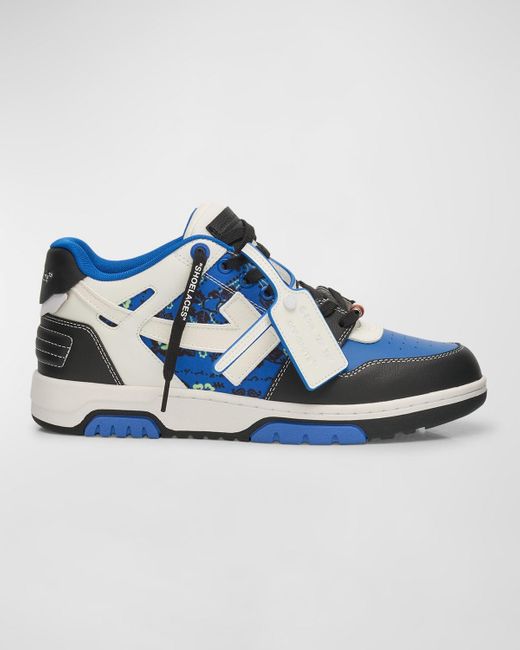 Off-White c/o Virgil Abloh Blue Out Of Office Bandana Low-Top Sneakers for men