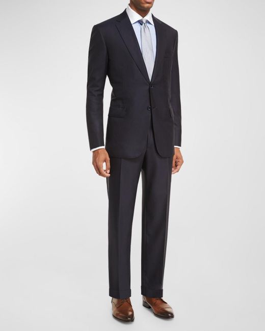 Brioni Black Brunico Solid Two-piece Suit for men
