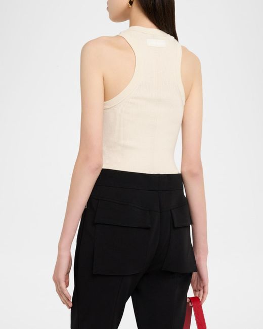 Givenchy Natural Wool Rib Tank Top