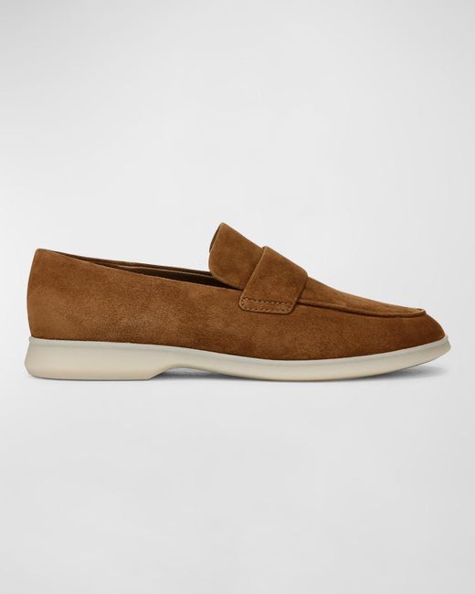 Vince Brown Suede Casual Sporty Loafers