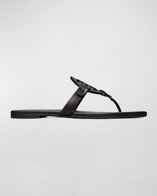 Tory Burch Brown Miller Soft Leather Sandals