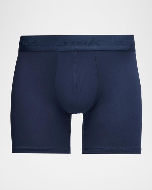 Commando Blue Apos;S Micro-Modal Boxer Briefs for men