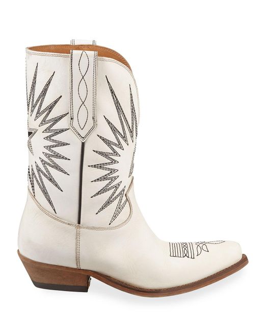 golden goose white boots