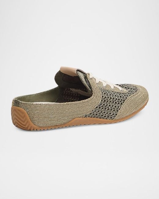 Rag & Bone Multicolor Retro Runner Raffia Sneaker Mules