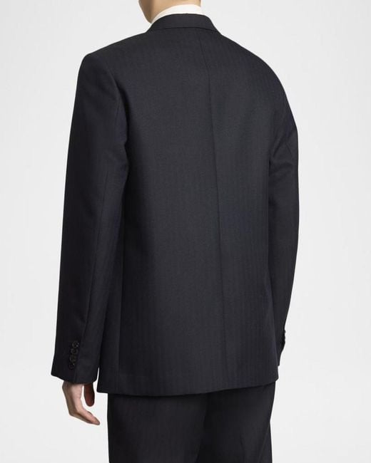 Dries Van Noten Blue Apos;S Buforden Double-Breasted Wool Jacket for men