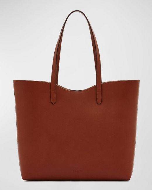 Il Bisonte Red Roseto Vacchetta Leather Tote Bag