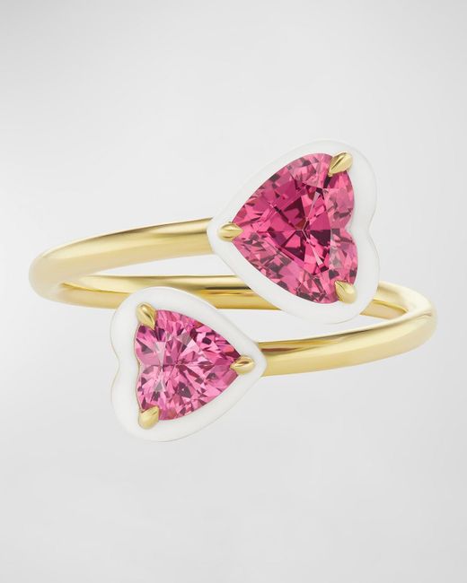 Emily P. Wheeler Pink Elsa 18K Heart Ring
