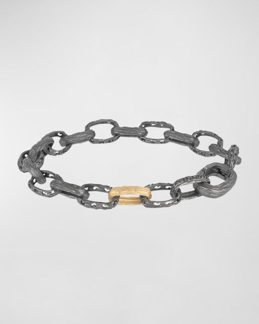 MARCO DAL MASO Metallic Warrior Link Bracelet With Clasp for men