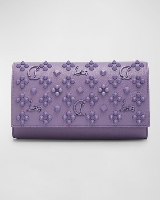 Christian Louboutin Purple Paloma Wallet On Chain