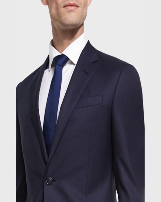 Giorgio Armani Blue Two-button Soft Basic Suit, Navy for men