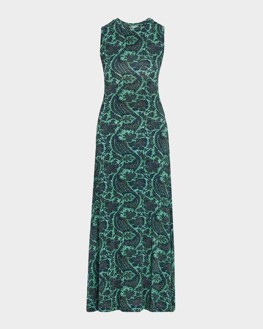 Ulla Johnson Green Orla Sleeveless Midi Dress