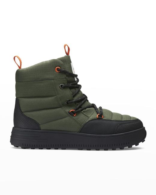 Swims Green Snow Runner Water-resistant Quilted Boots for men