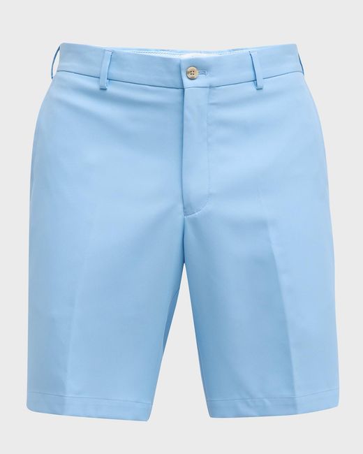 Peter Millar Blue Apos;S Salem High Drape Performance Shorts for men