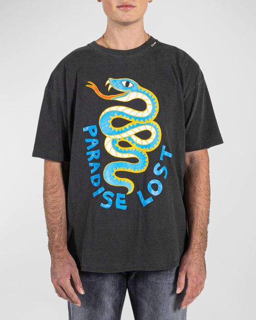 Alchemist Gray Paradise Snake Short-Sleeve T-Shirt for men