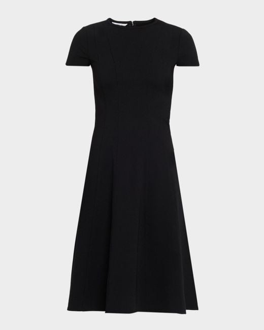 Misook Women's Black Fit-&-Flare Stretch Ponte Dress - www.disolcolor.com Misook Women's Black Fit-&-Flare Stretch Ponte Dress - www.disolcolor.com