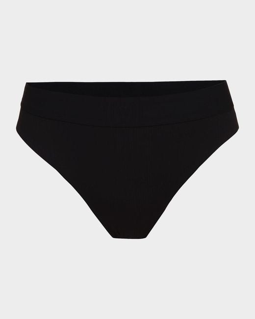 Wolford Black Solid Bikini Brief