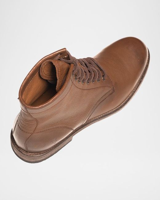 Frye Brown Tyler Leather Ankle Boots for men