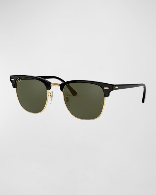 Ray-Ban Green Classic Clubmaster Sunglasses, 51Mm for men