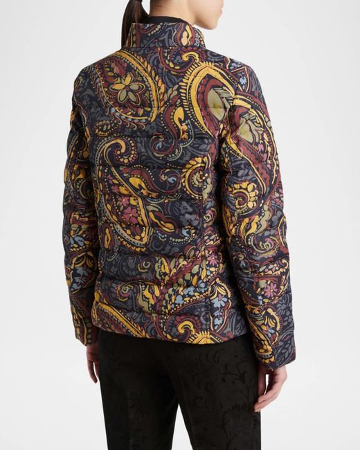 Etro Multicolor Paisley Down Padded Jacket