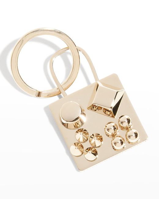 Christian Louboutin Carasky Metal Keychain Charm in Metallic Lyst