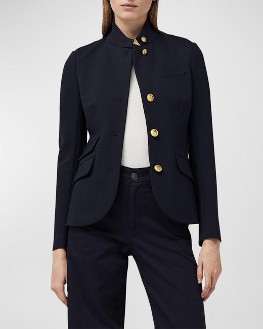 Rag & Bone Blue Slade Ponte Blazer