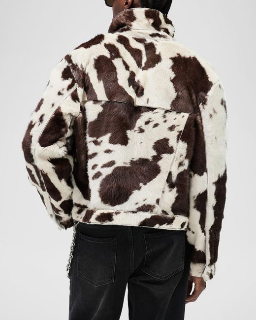 Represent Multicolor Apos;S Cowhide Leather Trucker Jacket for men