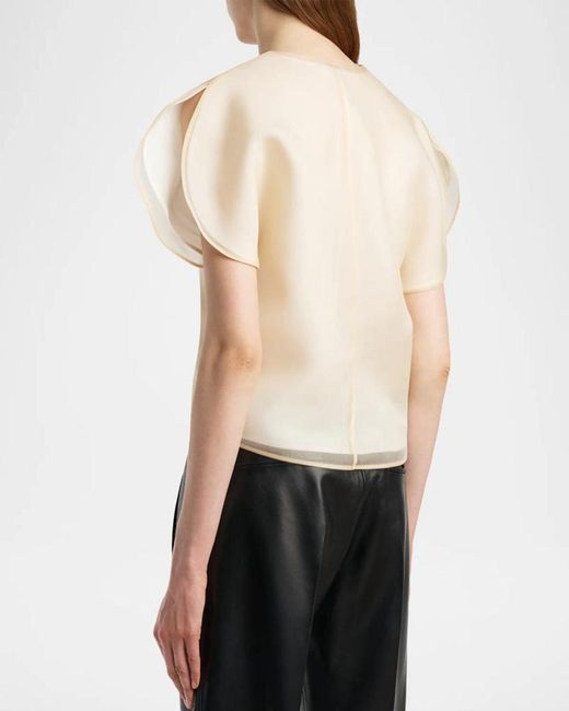 Khaite Natural Briar Silk Top
