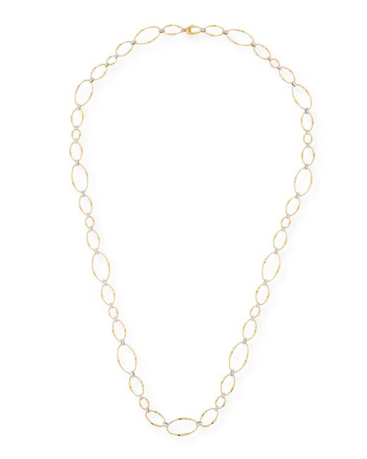 Marco Bicego White Marrakech Onde 18k Long Diamond Necklace