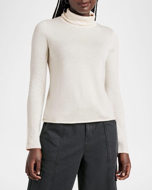 Splendid Grayson Turtleneck Sweater in White Lyst