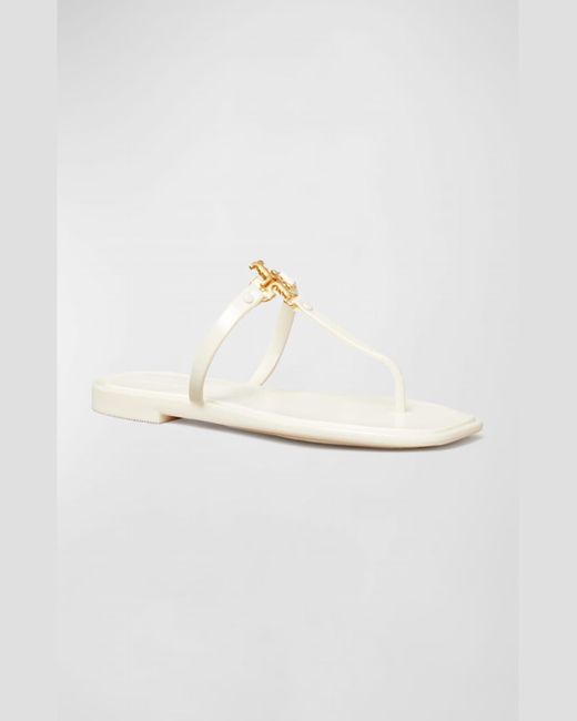 Tory Burch White Roxanne Jelly Sandals