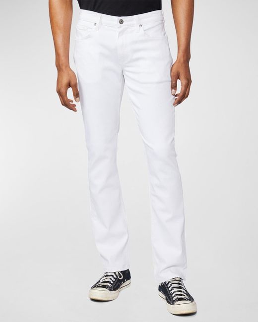 PAIGE White Federal Slim-straight Jeans for men