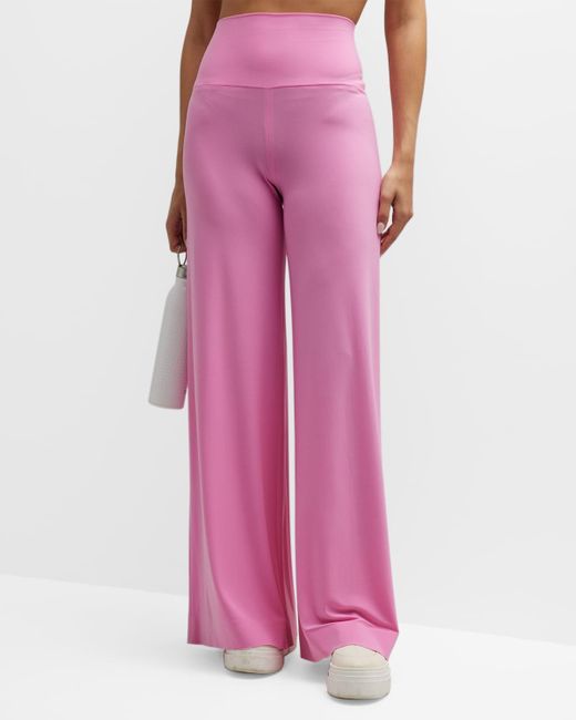 Norma Kamali Active Elephant Wide-leg Pants in Pink | Lyst