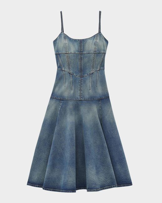 blue alexander mcqueen dress Organic Blue Denim Dress