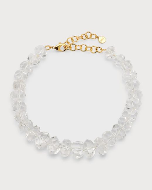 Nest White Faceted Statement Choker