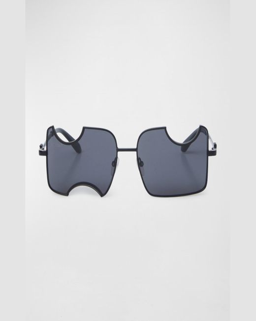 Off-White c/o Virgil Abloh Blue Salvador Meteorite Sunglasses for men