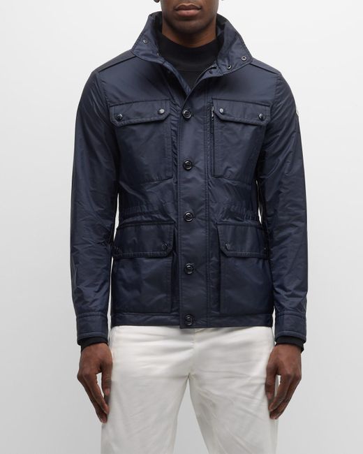 Moncler Blue Lez Field Jacket for men