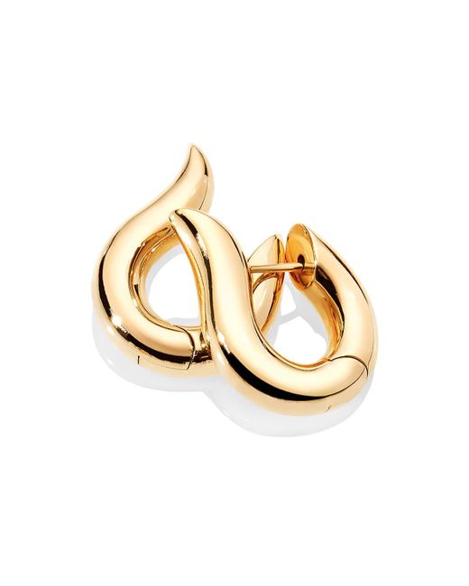 Tamara Comolli Metallic Signature 18K Medium Hoop Earrings