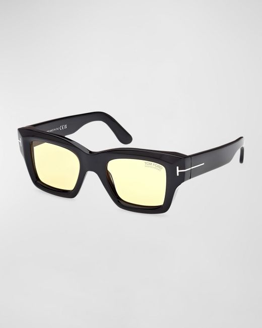 Tom Ford Multicolor Ilias Photochromic Acetate Square Sunglasses for men